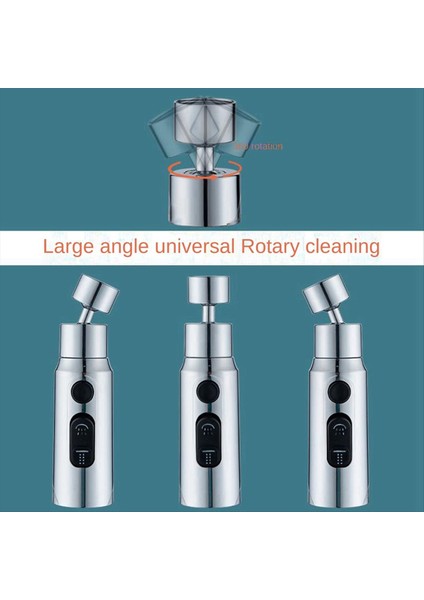 Döner Mutfak Musluğu Çok Fonksiyonlu Sıyırıcı Evrensel Sıçrama Koşullu Bubble Maker Booster Genişletici Su Nozumu (Yurt Dışından) modelleri