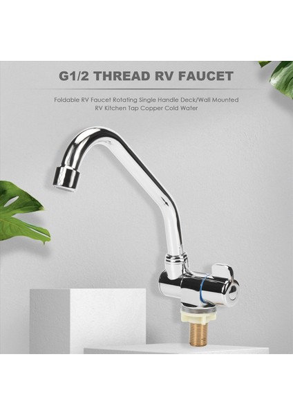 Katlanabilir Rv Musluk Döner Tek Saplı Güverte/duvara Monte Rv Mutfak Musluk Bakır Soğuk Su (Yurt Dışından) fırsatları