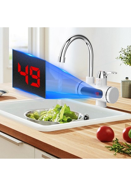 Elektrikli Sıcak ve Soğuk Su Isıtıcı Musluğu Hızlı Isıtma Musluk Su Isıtıcı Musluk Konektör For Musluk 3000W Us Fiş (Yurt Dışından) fiyatları