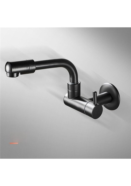 360 Derece Dönen Siyah Duvara Monte Tek Soğuk Su Karıştırıcı Katı Pirinç Mutfak Lavabo Basin Musluk Paspas Havuz Su Muslukları (Yurt Dışından) fiyatları