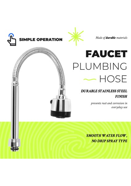 Mutfak Musluk Sıhhi Tesisat Hortumu Evrensel Tüp Paslanmaz Çelik Musluk Şekillendirilebilir Deformasyon Tüp Sıçraması Musluk Mutfak Musluk Aksesuarları (Yurt Dışından) fırsatları