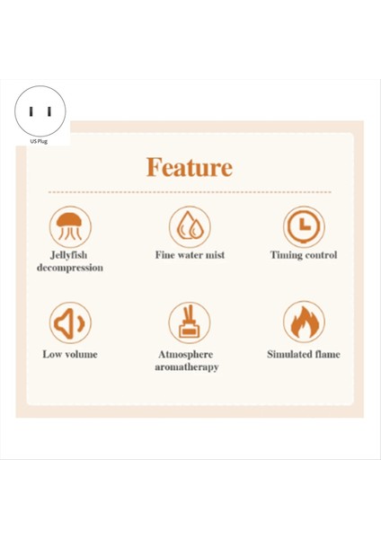 Flame Difüzör 560ML Ultrasonik Serin Mist Yapıcı Denizanası 3/6h Zamanlama Uçucu Yağ Hava Nemlendiricisi Abd Fişi (Yurt Dışından) fırsatları