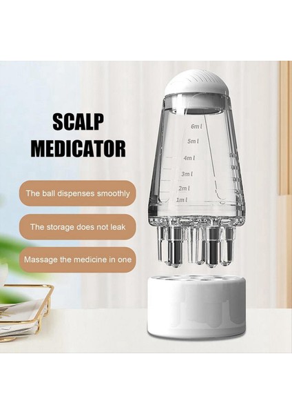 2 Adet Kafa Derisi Aplikatör Sıvı Tarak Portatif Kafa Derisi Masaj Tarağı ile Silindir Topu Uçucu Yağ Saç Bakım Cihazı, Gri (Yurt Dışından) fırsatları