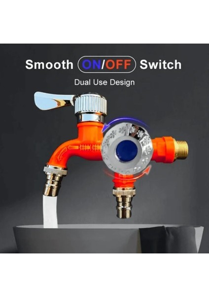 2pcs 2 Yollu Musluk Musluk Ayırıcı Bahçe Hortum Splitter Su Spigot Splitter, Açık Çift Musluklar Su Musluk, Yeşil (Yurt Dışından) modelleri