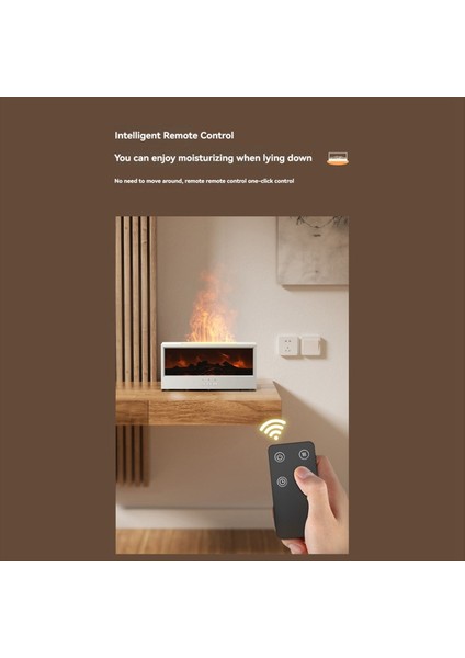 Flame Esansiyel Yağ Difüzörü 3dflame Şömine Aromaterapi Makinesi Renkli Nemlendirici Yatak Odası Için Remotecontrol By B (Yurt Dışından) fiyatları