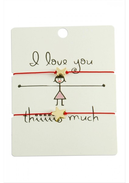 Yonca Yıldız Ip Bileklik 2 Adet