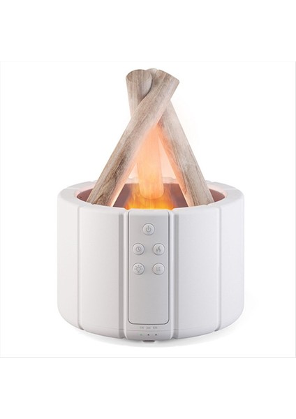 Simüle Edilmiş Alev Difüzör Şenlik Ateşi Hava Nemlendiricisi Ultrasonik Serin Sis Yapıcı Sisli LED Uçucu Yağ Lambası Difüsör, Beyaz (Yurt Dışından) fiyatları