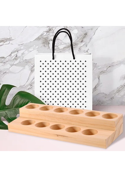 11 Delik Ahşap Esansiyel Yağ Tepsisi 5-15ML Şişeler Için El Yapımı Doğal Ahşap Ekran Rafı Gösteri Istasyonu (Yurt Dışından) fiyatları