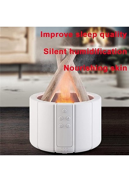 Campfire Aromaterapi Makinesi Ev Aromaterapi Makinesi Esansiyel Yağ Aromaterapi Alev Nemlendiricisi Ev Deco Siyah (Yurt Dışından) fırsatları