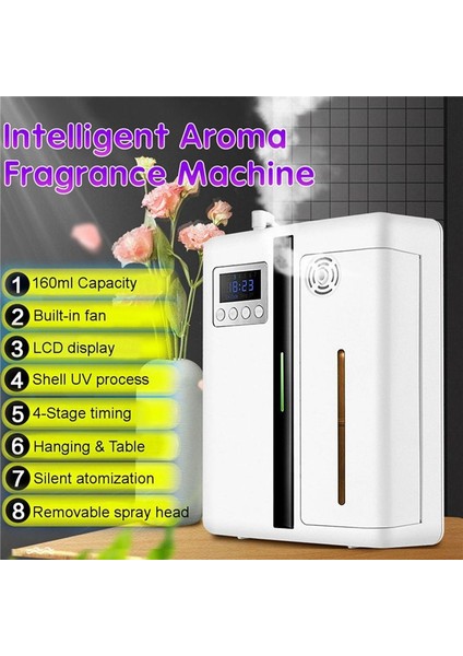 Aromalar Kokular Makinesi 160ML Zamanlayıcı Işlevi ile Uçucu Yağ Aroması Difüzör Hanehalkı Otel Ofisi Eu Fişi, A (Yurt Dışından) indirimleri