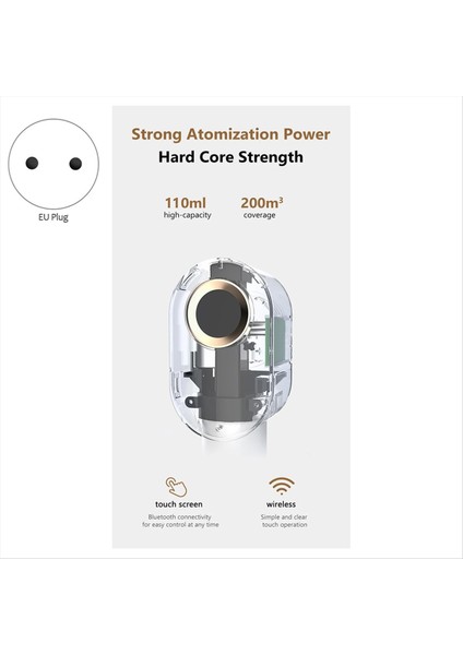 Ofis Için Uçucu Yağ Aromatik Sprey Ev Taşınabilir Elektrikli Aromatik Difüzör Bluetooth Kontrolü (Beyaz) Ab Fişi (Yurt Dışından) fırsatları