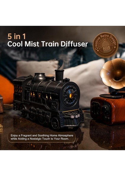 Uçucu Yağ Difüzör, Tren Difüzör Soğuk Mist Nemlendirici 2 Işık 2 Mist Modu Otomatik Ofis Yatak Odası Için Otomatik Kapatma (Yurt Dışından) fiyatları