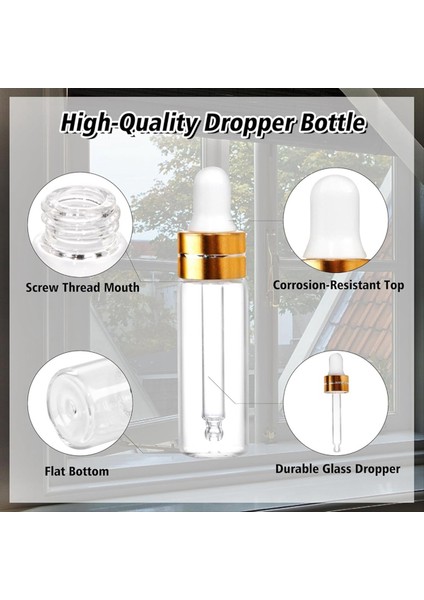 50 Paket 2ml Berrak Cam Damlalık Şişeleri, Uçucu Yağlar Için Mini Numune Damlalık Şişeleri Parfüm Kozmetik Sıvı (Yurt Dışından) fiyatları