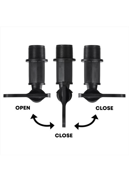 3/4in Su Poposu Musluk Plastik Çırpınan Hosepipe Yağmur Varil Su Izmaritleri Bsp Iplik Yedek Su Pirinç Somun ile Musluk (Yurt Dışından) fiyatları