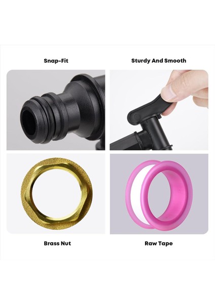 3/4in Su Poposu Musluk Plastik Çırpınan Hosepipe Yağmur Varil Su Izmaritleri Bsp Iplik Yedek Su Pirinç Somun ile Musluk (Yurt Dışından) indirimleri