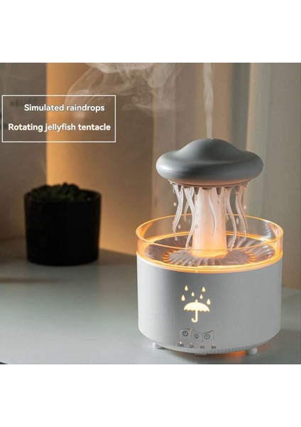 Yatak Odası Ofisi Için Yağmur Damağı Nemlendiricisi 7 Boy LED Ilight 300ML Dinamik Denizanyalı Külten (Abd) (Yurt Dışından) modelleri