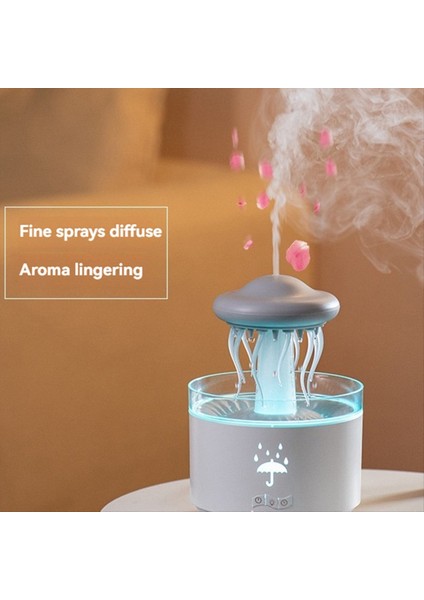 Yatak Odası Ofisi Için Yağmur Damağı Nemlendiricisi 7 Boy LED Ilight 300ML Dinamik Denizanyalı Külten (Abd) (Yurt Dışından) indirimleri