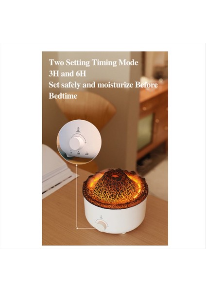 Flame Difüzör 560ML Ultrasonik Serin Mist Yapıcı Denizanası 3/6h Zamanlama Uçucu Yağ Hava Nemlendiricisi Ab Fişi (Yurt Dışından) fiyatları