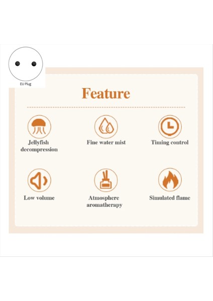 Flame Difüzör 560ML Ultrasonik Serin Mist Yapıcı Denizanası 3/6h Zamanlama Uçucu Yağ Hava Nemlendiricisi Ab Fişi (Yurt Dışından) indirimleri