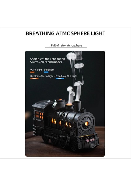 Tren Aromaterapi Difüzörleri Hava Nemlendiricisi Mist Maker Koku Esansiyel Yağ Retro Difüsör Uzaktan Kumanda Ab Fişi (Yurt Dışından)