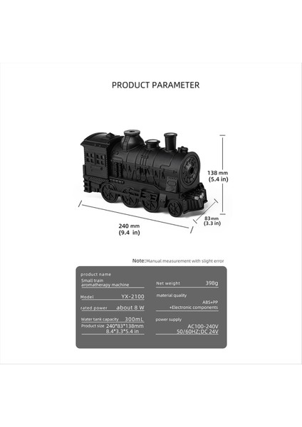 Tren Aromaterapi Difüzörleri Hava Nemlendiricisi Mist Maker Koku Esansiyel Yağ Retro Difüsör Uzaktan Kumanda Ab Fişi (Yurt Dışından) fırsatları