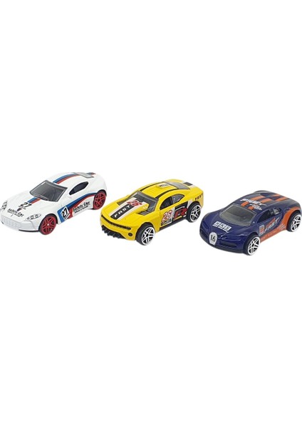 3'lü Araba Yarış Seti - Die Cast - DS045 (Lisinya)