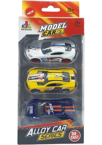 3'lü Araba Yarış Seti - Die Cast - DS045 (Lisinya) indirimleri