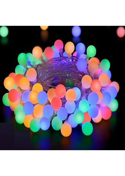 Vıp Profesyonel 50 Metre Renkli Top LED Işık Ultra Parlak LED Işık Yılbaşı Ağacı Işığı Dış Mekan