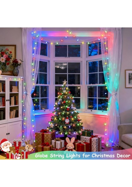 Vıp Profesyonel 50 Metre Renkli Top LED Işık Ultra Parlak LED Işık Yılbaşı Ağacı Işığı Dış Mekan fırsatları