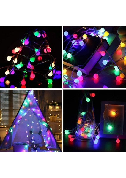 Vıp Profesyonel 50 Metre Renkli Top LED Işık Ultra Parlak LED Işık Yılbaşı Ağacı Işığı Dış Mekan indirimleri