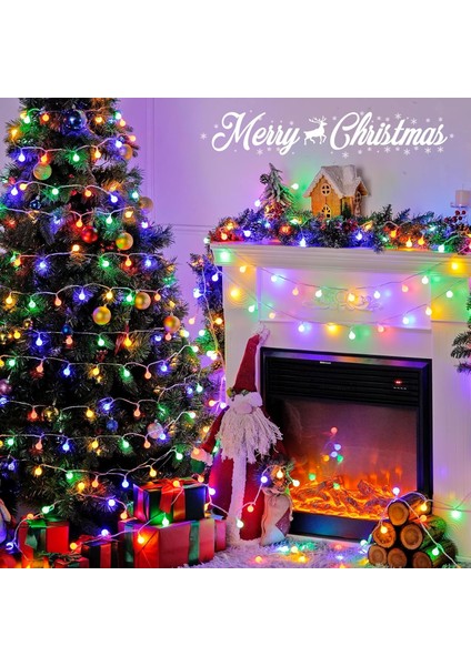 Vıp Profesyonel 50 Metre Renkli Top LED Işık Ultra Parlak LED Işık Yılbaşı Ağacı Işığı Dış Mekan