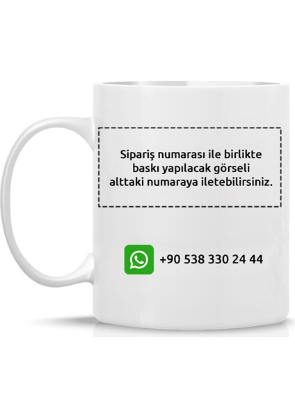 Kendin Tasarla Kişiye Özel Klasik Beyaz Kupa Bardak Kutulu modelleri