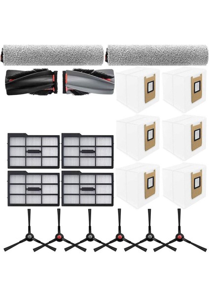 Uyar Eufy Omni E28/E25 Parçaları Ana Yan Fırça Rulo Paspas Hepa Filtre Toz Torbası Yedek Aksesuarlar (Yurt Dışından)