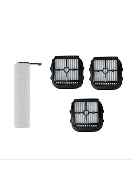 4 Adet Rulo Fırça ve Filtre Jonr ED12 Pro Max Akülü Islak Kuru Elektrikli Süpürge Yedek Parçaları Vakum Fırçası Filtresi (Yurt Dışından) fiyatları