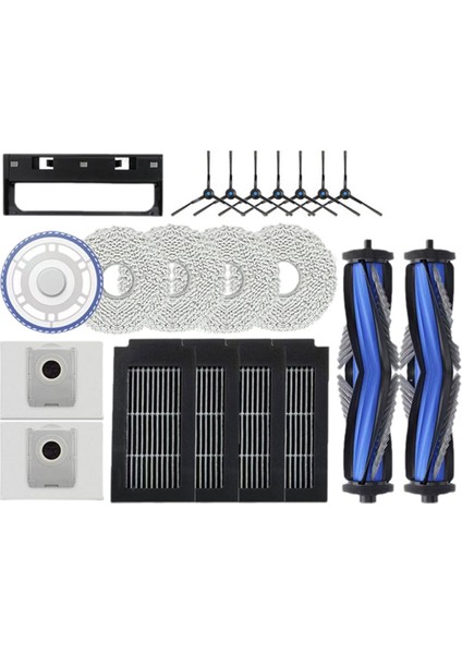 Ecovacs Için T50 Pro OMNI/T50 Otomatık DDX67 Elektrikli Süpürge Aksesuarları Ana Yan Fırça Paspas Bezi Hepa Filtre Toz Torbası Parçası (Yurt Dışından) fiyatları