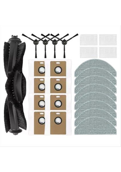 25 Adet Lydsto R1 KENAR/R1D Kenar Miwhole M9 Lite Roidmi Eve Kale Yedek Parça Vakum Fırça Paspas Bezi Filtre Toz Torbası (Yurt Dışından)