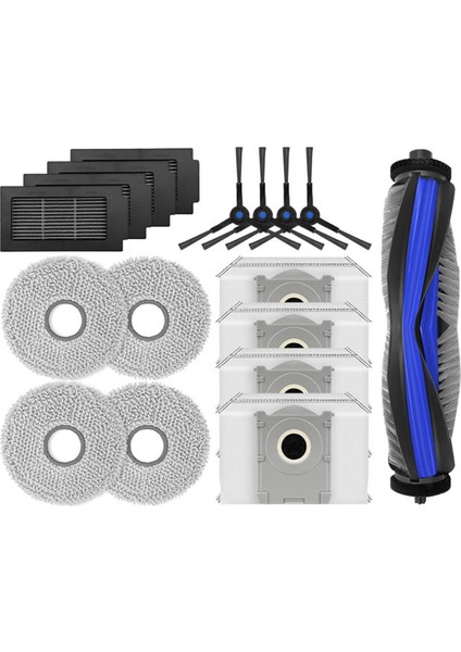 Uyumlu Ecovacs T50 Max Pro Omnı Yedek Parça Aksesuarları Ana Yan Fırça Paspas Bezi Toz Torbası Hepa Filtre (Yurt Dışından) fiyatları