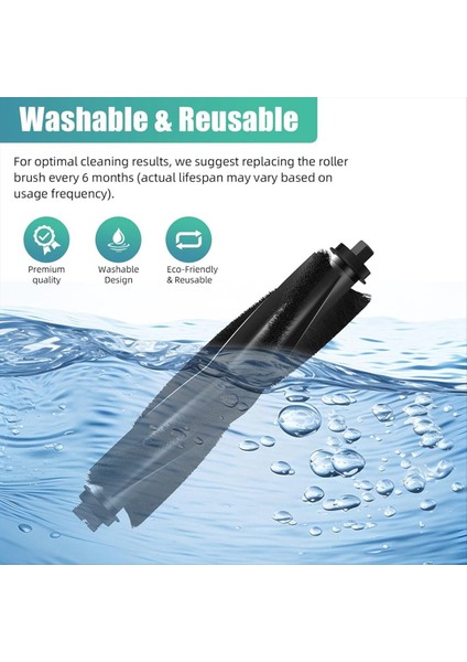 Eufy L60/L60 HIBRIT/L60 SES/L50 SES/L50 Serisi Robot Süpürge Aksesuarları Için Yedek Rulo Fırça Seti (Yurt Dışından) fırsatları