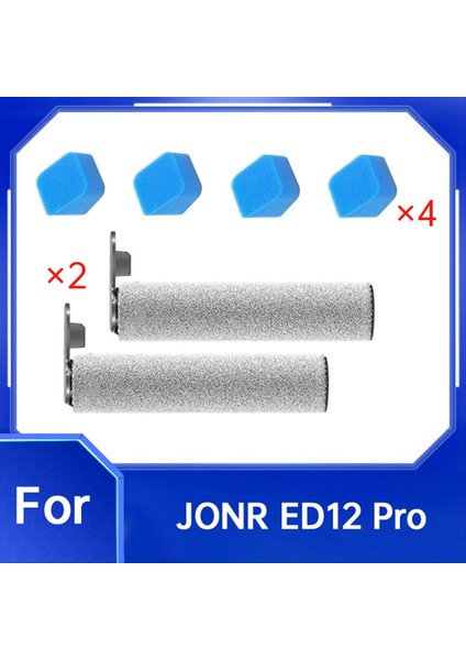 6 Pcs Rulo Fırça ve Sünger Seti Jonr ED12 Pro Zemin Scrubber Yedek Parçalar Ana Fırça Sünger (Yurt Dışından) fırsatları