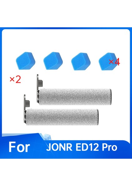 6 Pcs Rulo Fırça ve Sünger Seti Jonr ED12 Pro Zemin Scrubber Yedek Parçalar Ana Fırça Sünger (Yurt Dışından) indirimleri