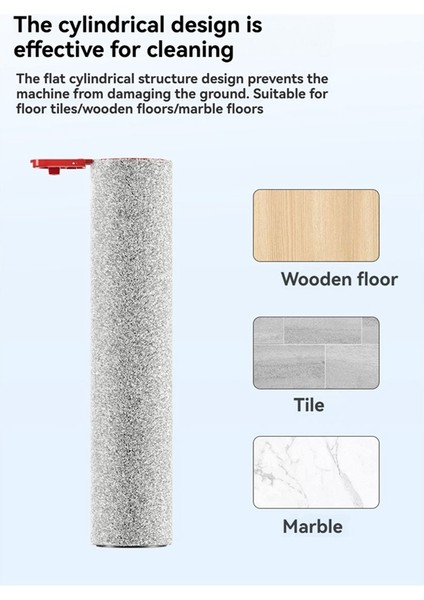 Rulo Fırça Midea S60/S60 PRO/S60 Ultra Zemin Scrubber Yedek Aksesuarlar Elektrikli Süpürge Yedek Parçaları 1 Adet (Yurt Dışından) fiyatları