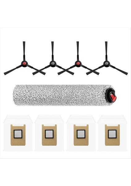 Rulo Paspas Bezi Yan Fırça Toz Torbası Eufy Omni E25 / E28 Vakum Parçaları Yedek Çanta Aksesuarları Için Fit (Yurt Dışından)