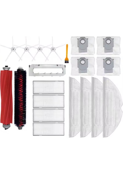 Vakum Filtresi Paspas Toz Torbası Fırçası Roborock S7 Max Ultra / S7 Maxv Ultra / S7 Maxv Plus / S7 Pro Ultra Yedek Parçalar (Yurt Dışından)