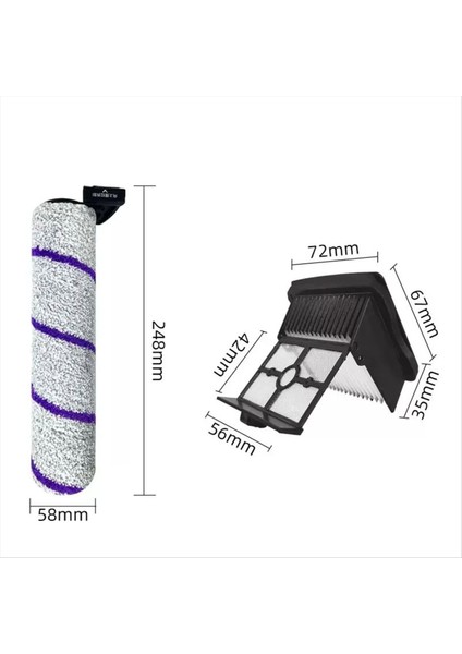 Narwal S20 Pro/rowenta X-Clean 10 Elektrikli Süpürge Parçası Aksesuarları Rulo Fırça Hepa Filtre Aksesuarları Sarf Malzemeleri (Yurt Dışından) fiyatları