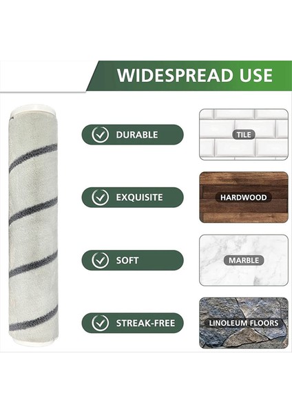 Dreame P10 / Solo 10 / Power 11 Serisi Vakum Ataşmanı Parke Zemin Fırçasının Değiştirilmesi Için Yumuşak Kadife Rulo Fırça (Yurt Dışından) fırsatları