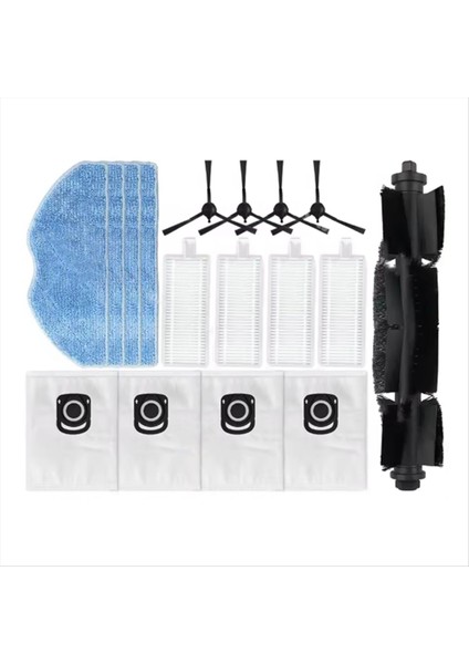 Tefal Rowenta X-Plorer Serisi 75S RR8577WH / 75S+ RG8597W Yedek Parçalar Ana Yan Fırça Filtre Paspas Bezi Toz Torbası (Yurt Dışından) fiyatları