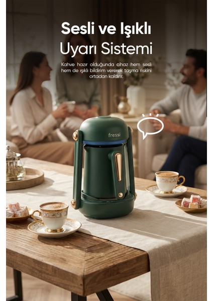 FR-TK205 Impera Türk Kahve Makinesi 5 Fincan Kapasiteli Sesli Uyarı Sistemi modelleri