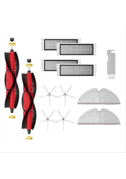 Roborock S6 Pure S6 S4 Max S6 Maxv S5 Max S4 E25 E35 Yedek Yedek Parçalar Ana Yan Fırça Filtre Mop Kumaş Seti (Yurt Dışından)
