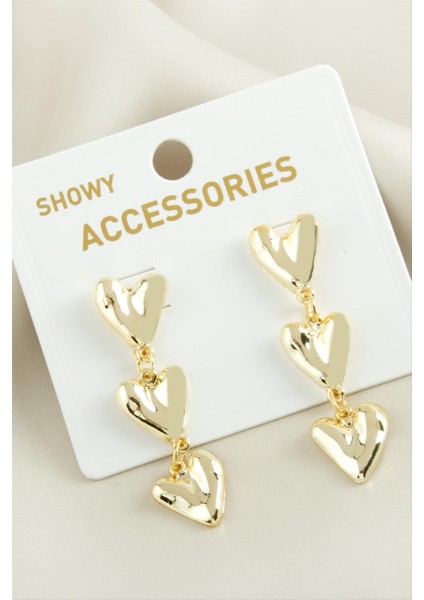 Kalp Trend Metal Küpe