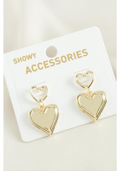 Kalp Trend Metal Küpe